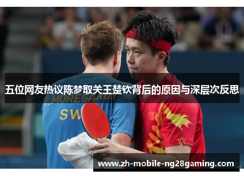 五位网友热议陈梦取关王楚钦背后的原因与深层次反思